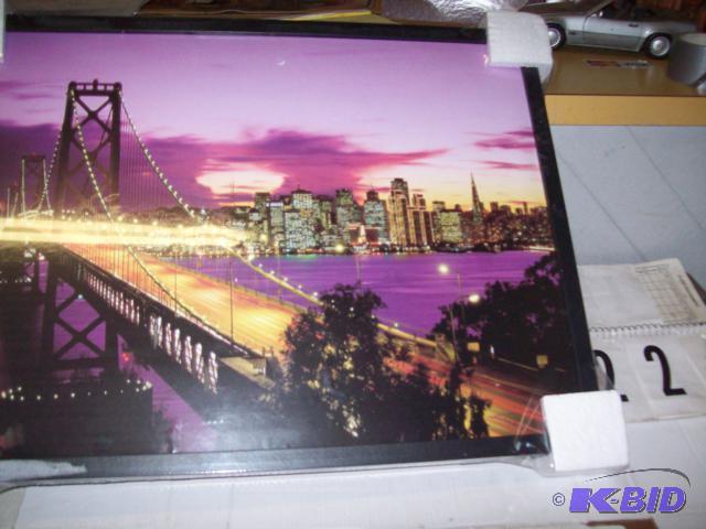 Lighted Bridge Picture, Battery Operated...