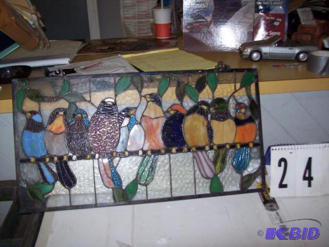 Stained Glass Wall Art Piece, Birds...