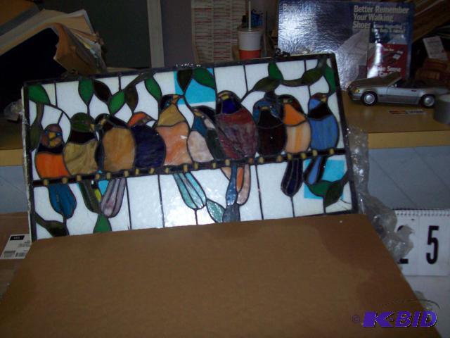Stained Glass Wall Art Piece, Birds...