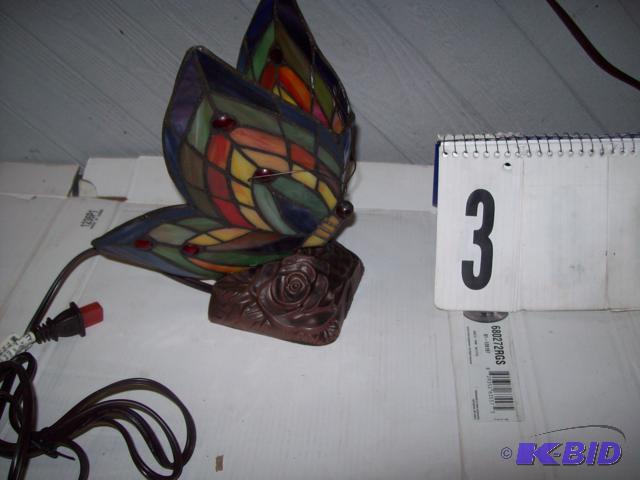 Stained Glass Butterfly Lamp...