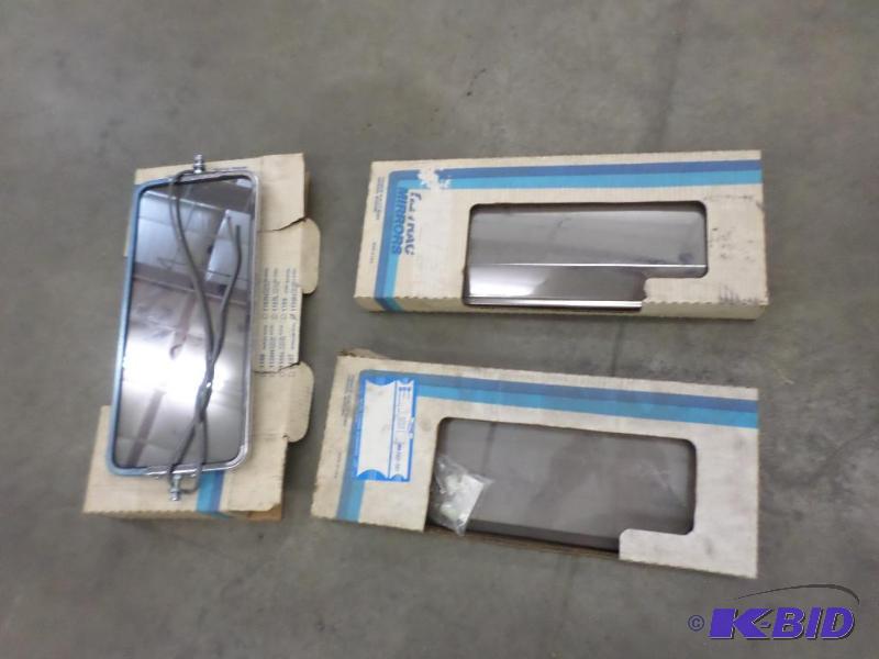 (3) Unused Stainless Steel Heated Truck Mirro...