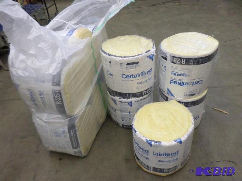 (11) New Rolls Of Certianeed R-25 Unfaced Ins...
