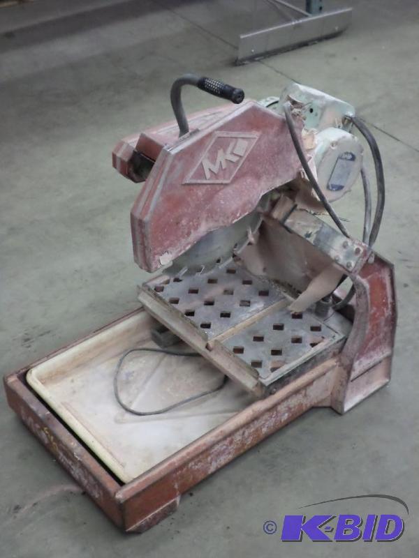 MK Commercial Brick Saw, 1.5HP 115230Volt Mo...