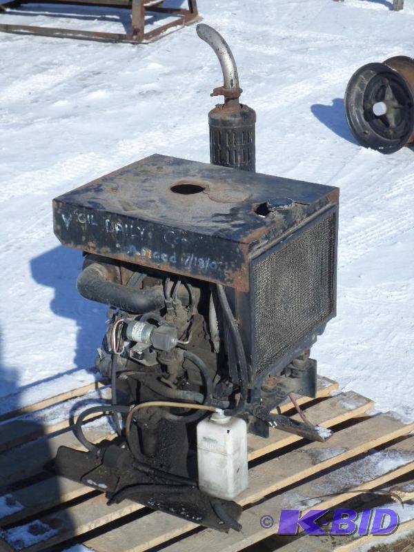 2-Cylinder Kubota Diesel Engine, Ran When Rem...