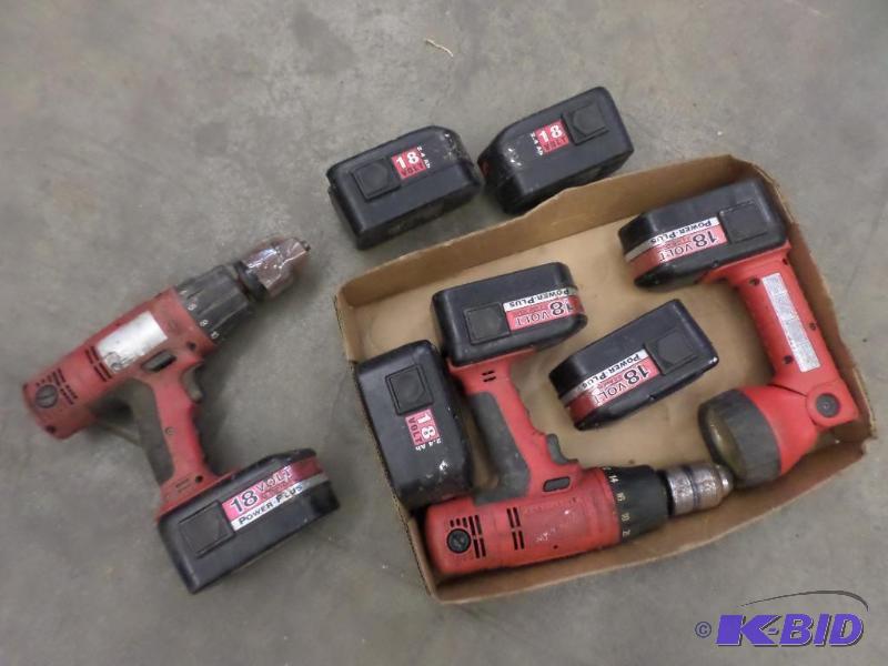 Milwaukee 18Volt Power Plus Cordless Tool Set...