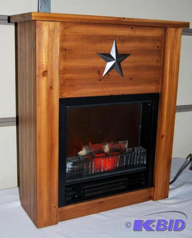 Rustic Star Electric Concealment Fireplace, p...