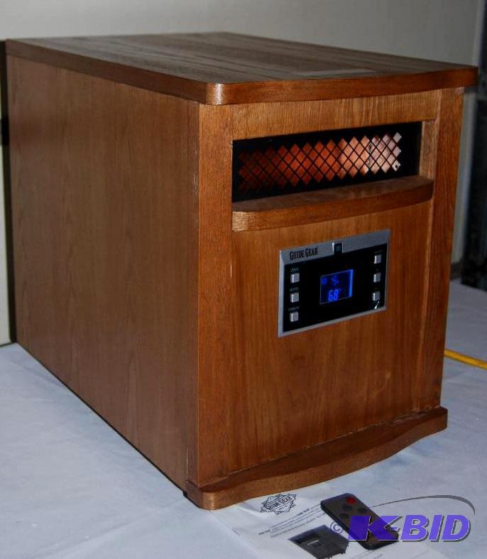 1500W Infrared Heater, all wood cabinet, 6 in...