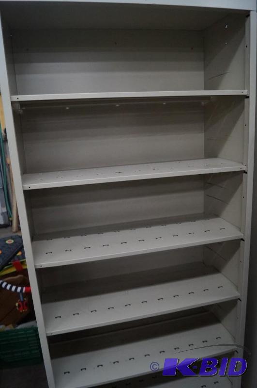 metal shelves
