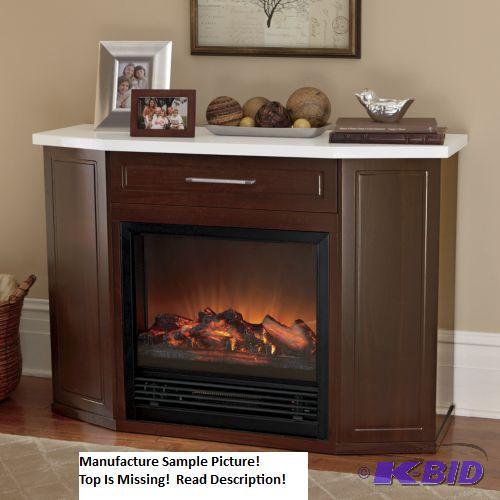 lot 126 image: Electric Fireplace - With our White Mantel Fi...