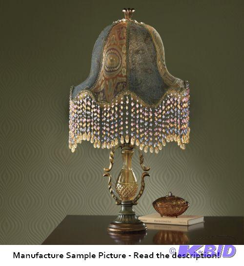 lot 129 image: Hand Sewn Beaded Lamp -&nbspEclectic extrava...