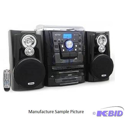 lot 13 image: Jensen Bluetooth 3 Speed Stereo Turntable and...