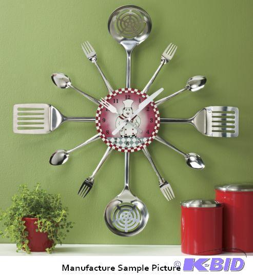 lot 139 image: Bon Appetit Wall Clock - This clock uses 1 AA...