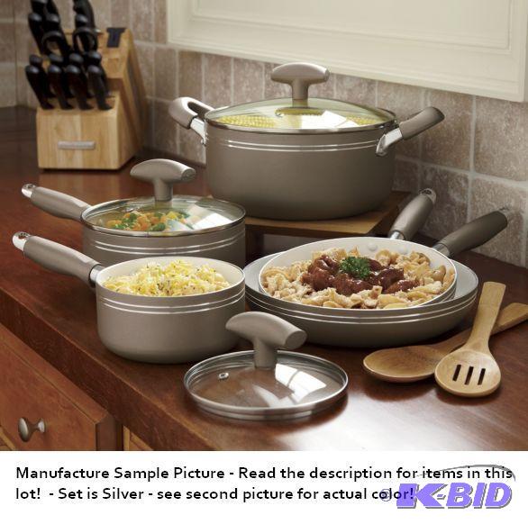 lot 146 image: Ginnys Cookware Set - 8 Piece - Silver -&nbsp...