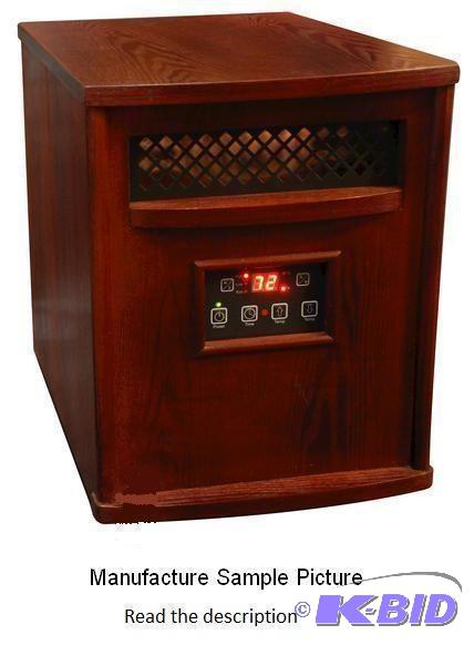 lot 153 image: Infrared Cherry Finish Heater - Digital contr...
