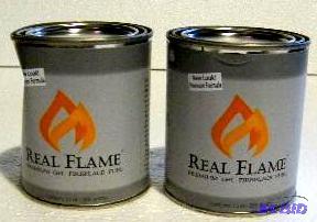 lot 25 image: Two 13-oz cans Real Flame Premium Gel Firepla...