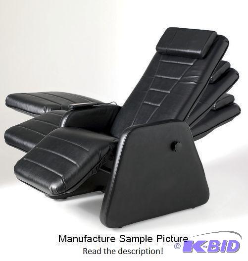 lot 59 image: Black Like Leather Zero Gravity Massage Chair...