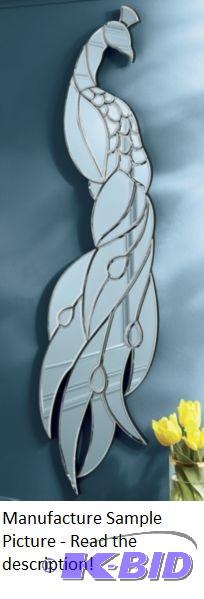 lot 65 image: Peacock Mirror -&nbspEqual parts mirror and ...