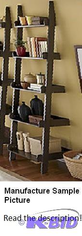 lot 7 image: Espresso Ladder Shelf - Ladder Shelf looks li...