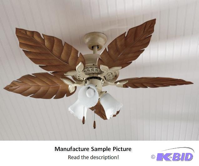 lot 76 image: Brasillia Ceiling Fan - This 3-speed, reversi...