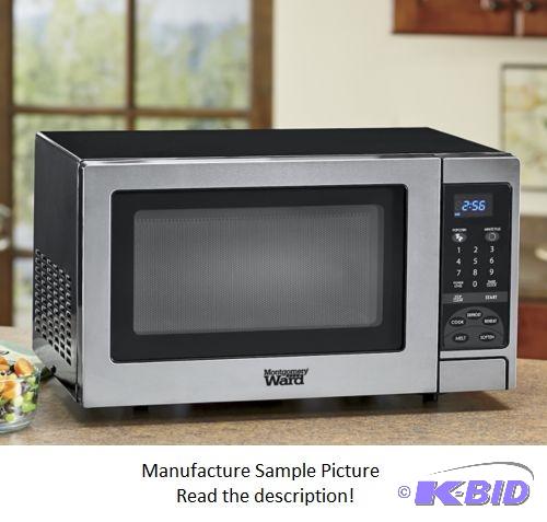 lot 8 image: Wards 0.9 Cubic Foot Microwave Oven - FC960S_...