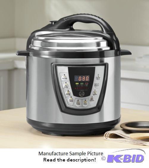 lot 95 image: Franklin Chef Steam Cooker - Model FCP65-BK -...