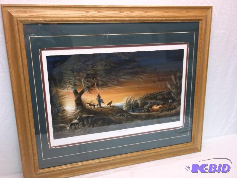 lot 1 image: Beautiful framed double matted Terry Redlin p...