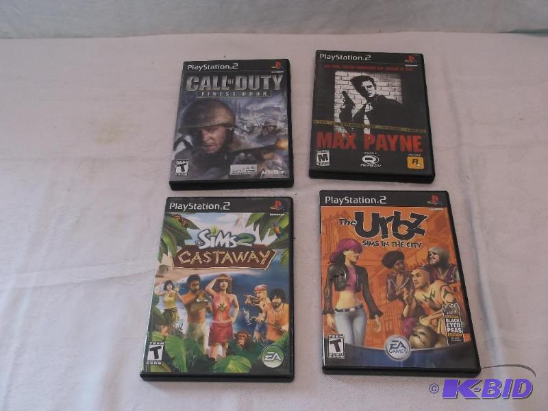 lot 101 image: Lot with 4 Play Station 2 games all games are...