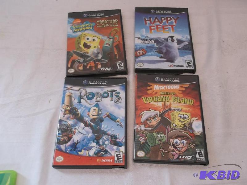 lot 103 image: Lot with 4 Game Cube games all in cases....
