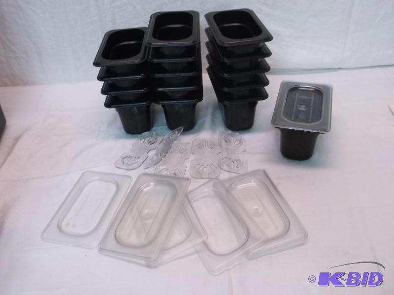 lot 120 image: Large lot of 15 NSF containers  measurin...