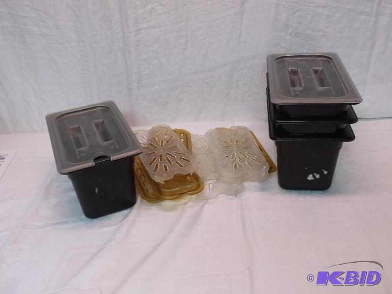 lot 121 image: Lot with 4 NSF containers measuring 10 38&qu...
