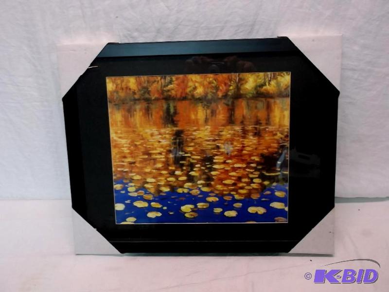 lot 134 image: Beautiful framed scenery print measuring 19 5...