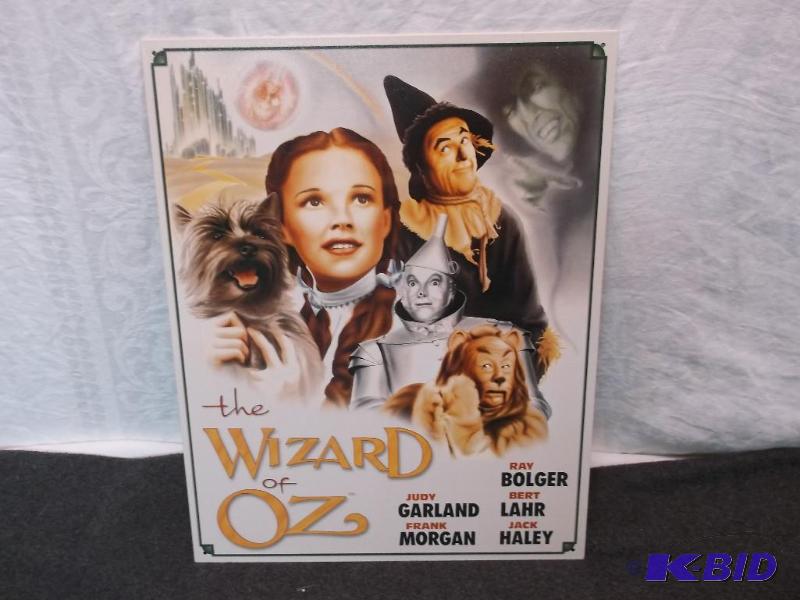 lot 42 image: Collectable metal Wizard of OZ sign measuring...