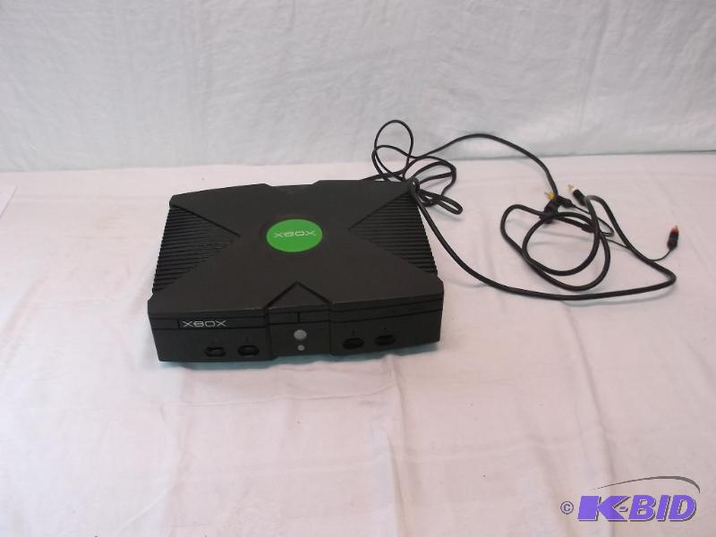 lot 97 image: XBOX with cords on controllers.  ...