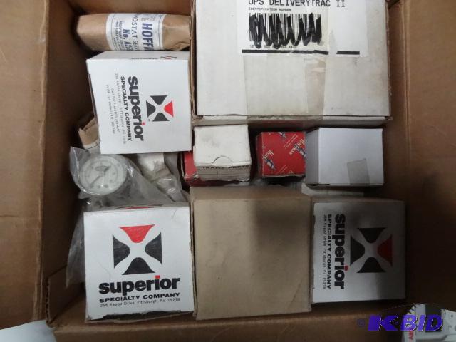 Box of misc HVAC system parts....