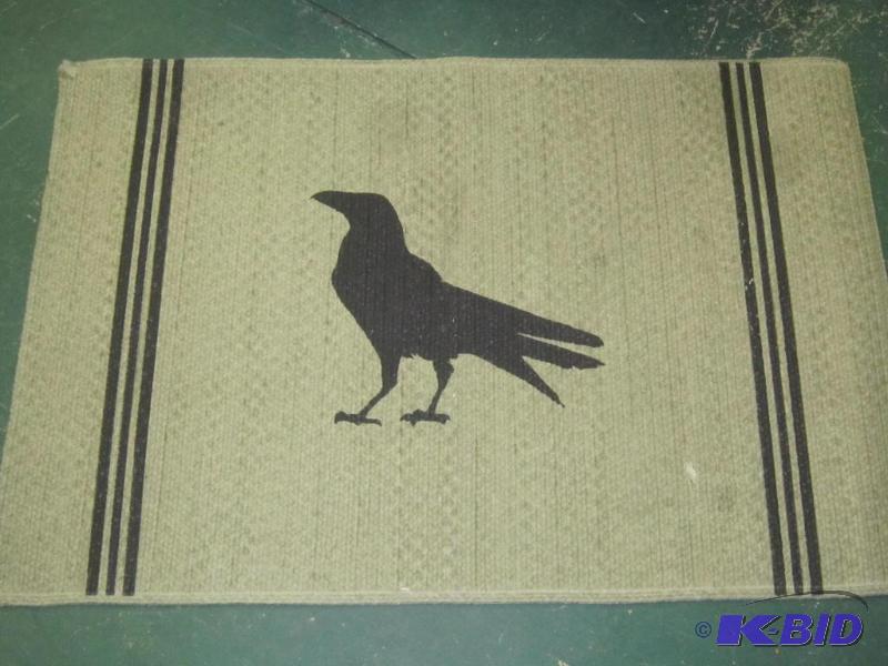 lot 416 image: Rug Beige and Black 25 x 36