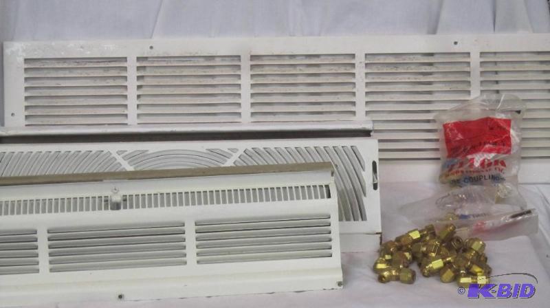 lot 491 image: Misc Box Lot - Heat Duct Covers, lot of Tylok Tube Cuplink