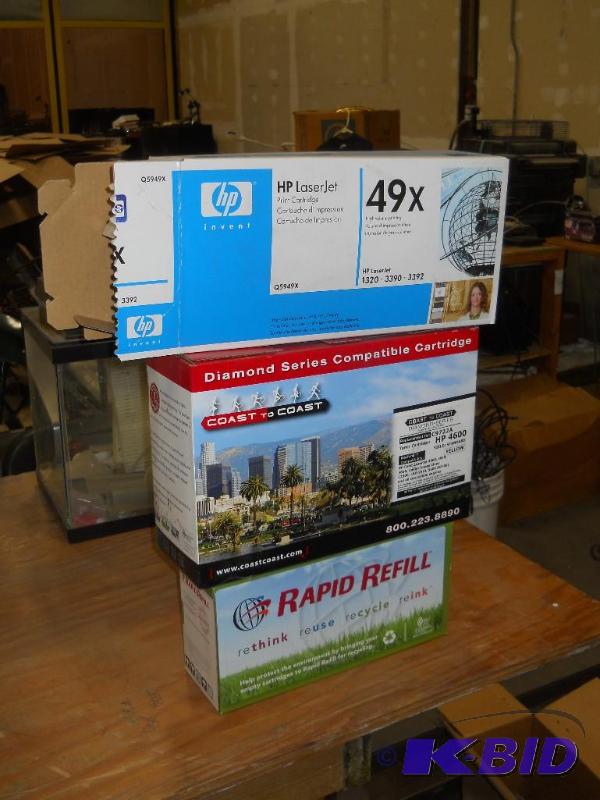 lot 109 image: 3 Brother and HP Ink Cartridges. NEW.