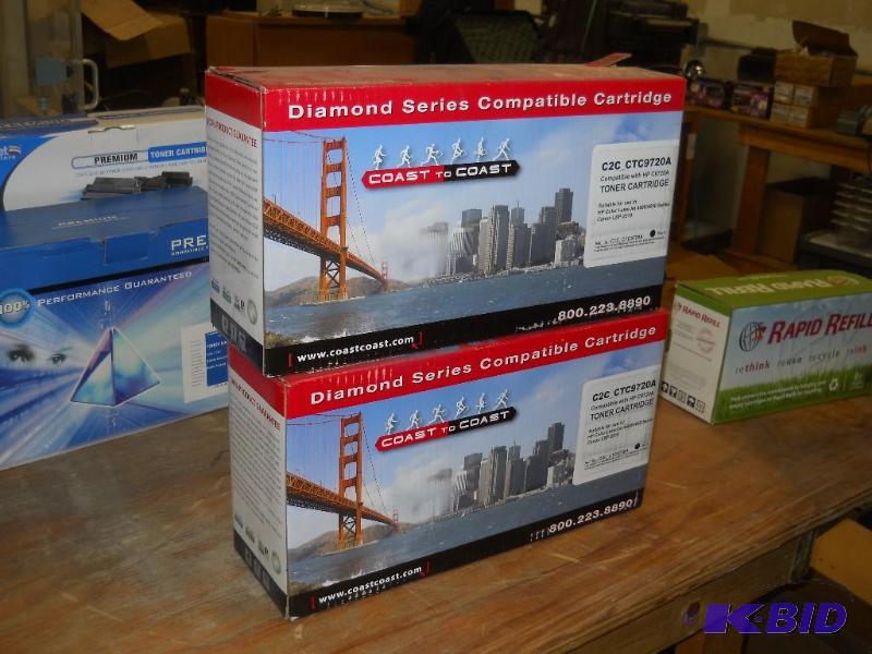 lot 111 image: 2 HP 4600  4650 or Canon LBP-2510 Ink Cartridges. NEW.