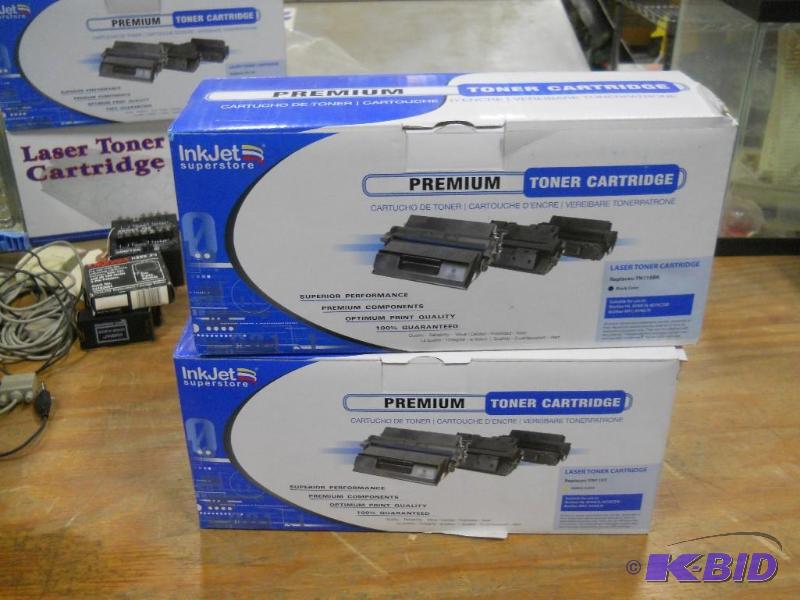 lot 113 image: 2 Brother HL-4040CN, 4070CDW, and MFC-9440CN Ink Cartridges. Black. NEW.