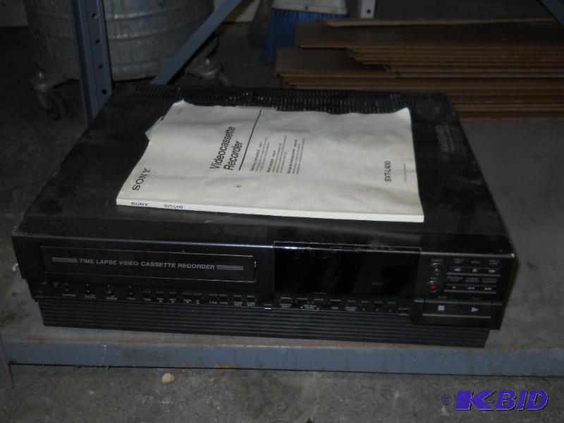 lot 38 image: Sony Time Lapse Videocassette Recorder. Security System Components.