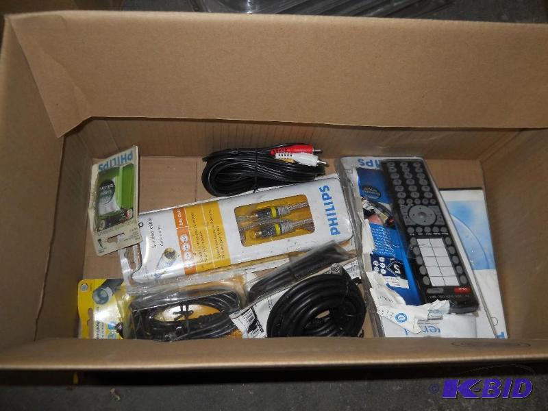 lot 61 image: Box of Cables and Cords