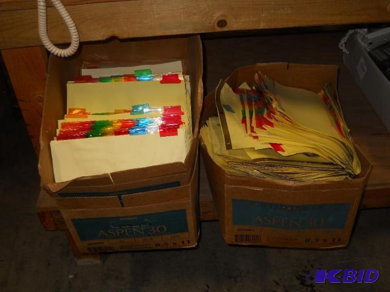 lot 69 image: 2 Boxes of File Folders