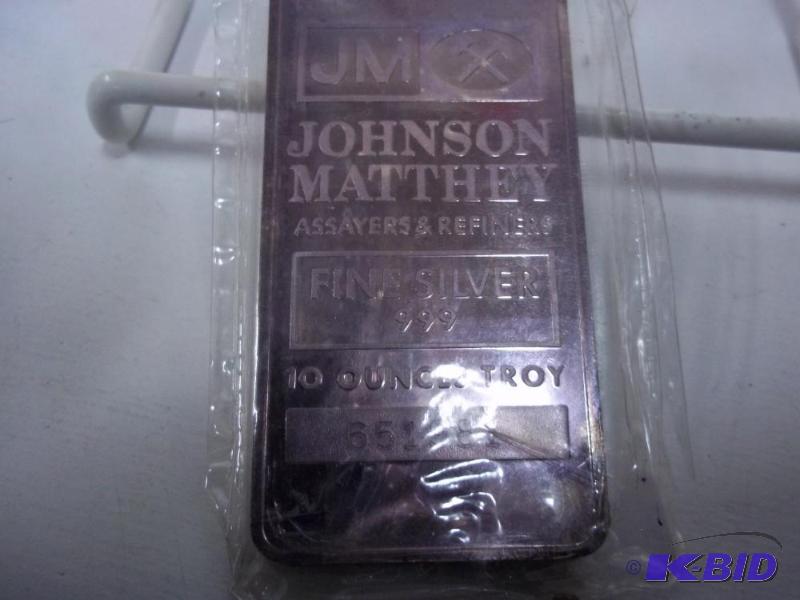 10 ounce Troy fine silver .999 Johnson Matthe...