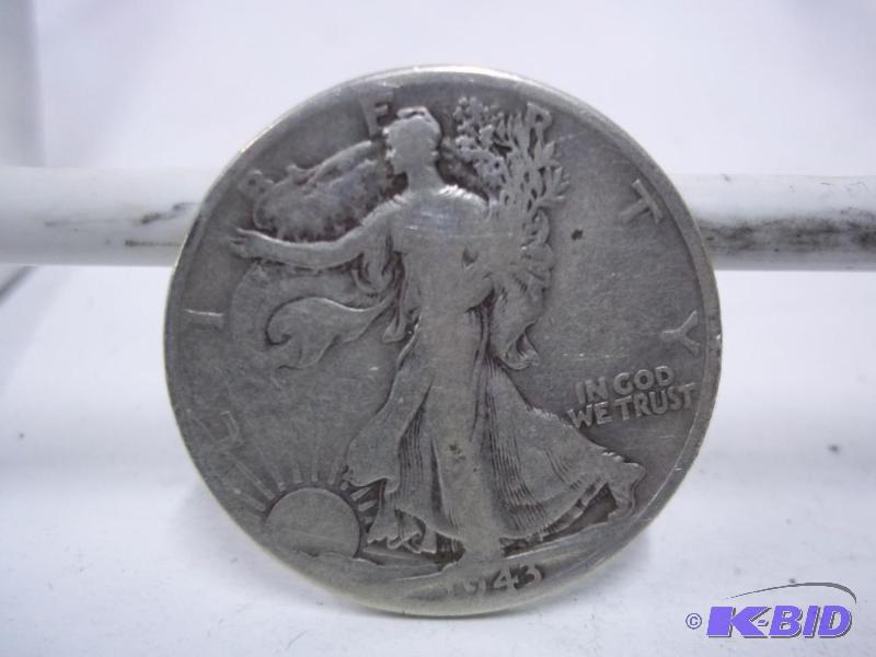 1943 Walking Liberty Half Dollar...
