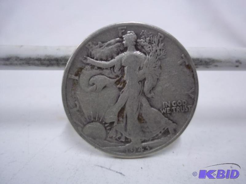 1943 Walking Liberty Half Dollar...