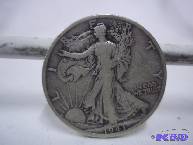 1943 Walking Liberty Half Dollar...