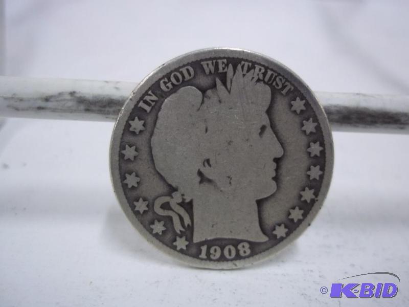 1908 Barber Half Dollar...