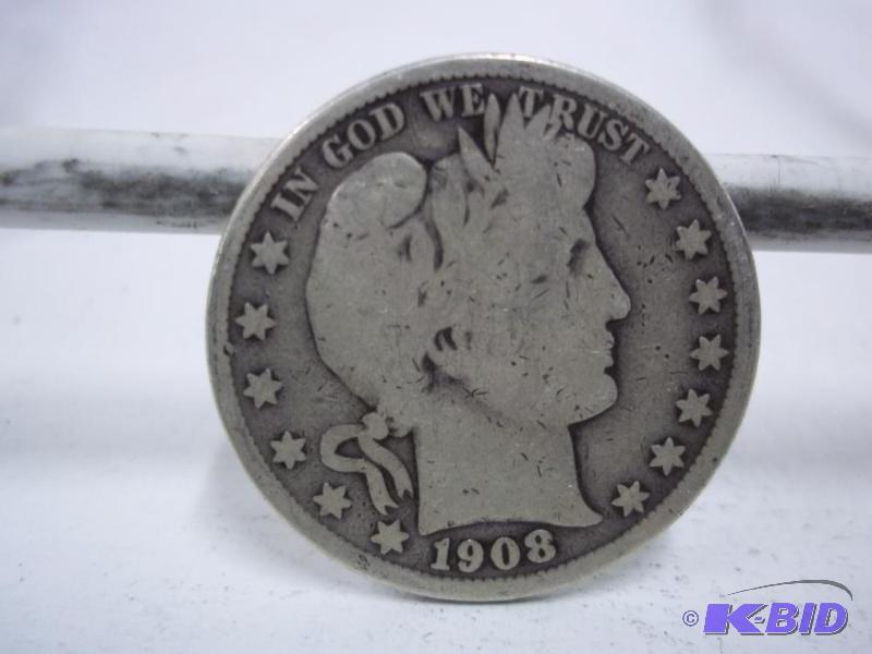 1908 Barber Half Dollar...