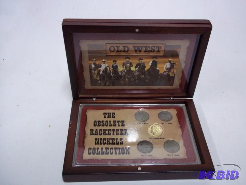 The Obsolete Racketeer Nickels with display c...