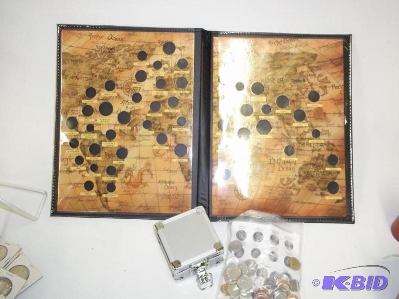 World Coin Collection with Case...